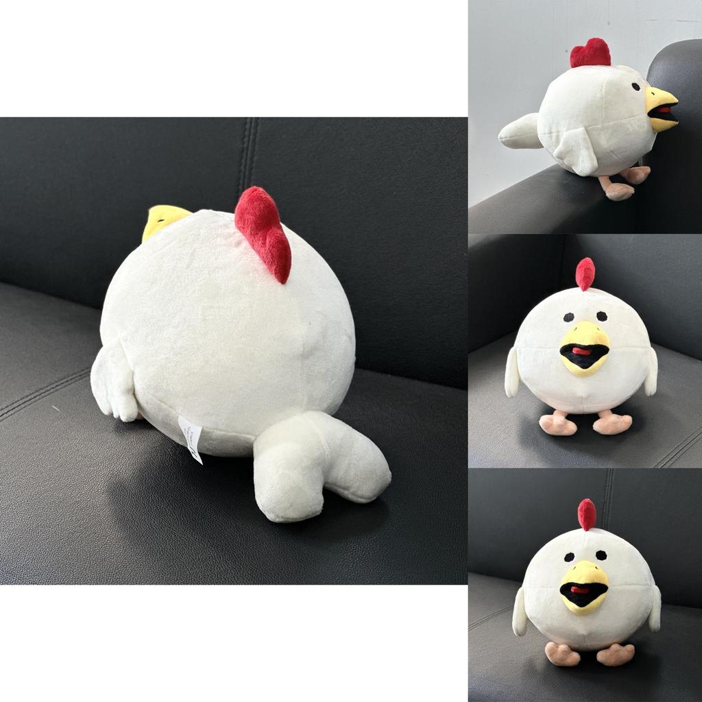 White Small Flying Chicken Stuffed Animal Plush Doll For Playroom Decor