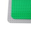 INIBUD Baseplates, Building Blocks, Duplo Compatible, Rounded Corners, 24x17mm, GreenGray, Set of 2