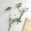 Artificial Floral Arrangement: Red Persimmon & Winterberry for Living Room or New Year Décor