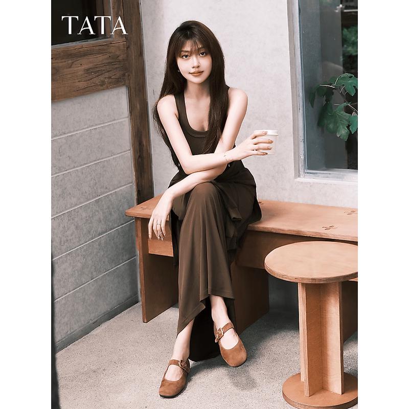 TATA Mary Jane Sheepskin Flats