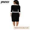 JPNTKY Fashion Summer Spring Short Sleeve O-Neck Solid Color Print Casual Dresses