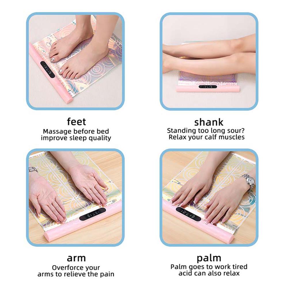 EMS Foot Massager Pad Microcurrents Foot Acupoint Massage for Muscle Stimulation Improve Blood Circulation Relief Fatigue