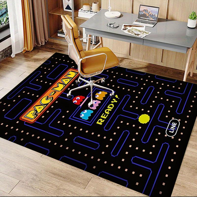 1pc Pacman Adventure Carpet for Playroom Bedroom Living Room Sofa Home Decor,kids Game Area Rug Non-slip Floor Mat Y730147