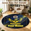 Round Rug Custom NameFenerbahçe FC Pattern Non Slip Carpet Home Floor Decor