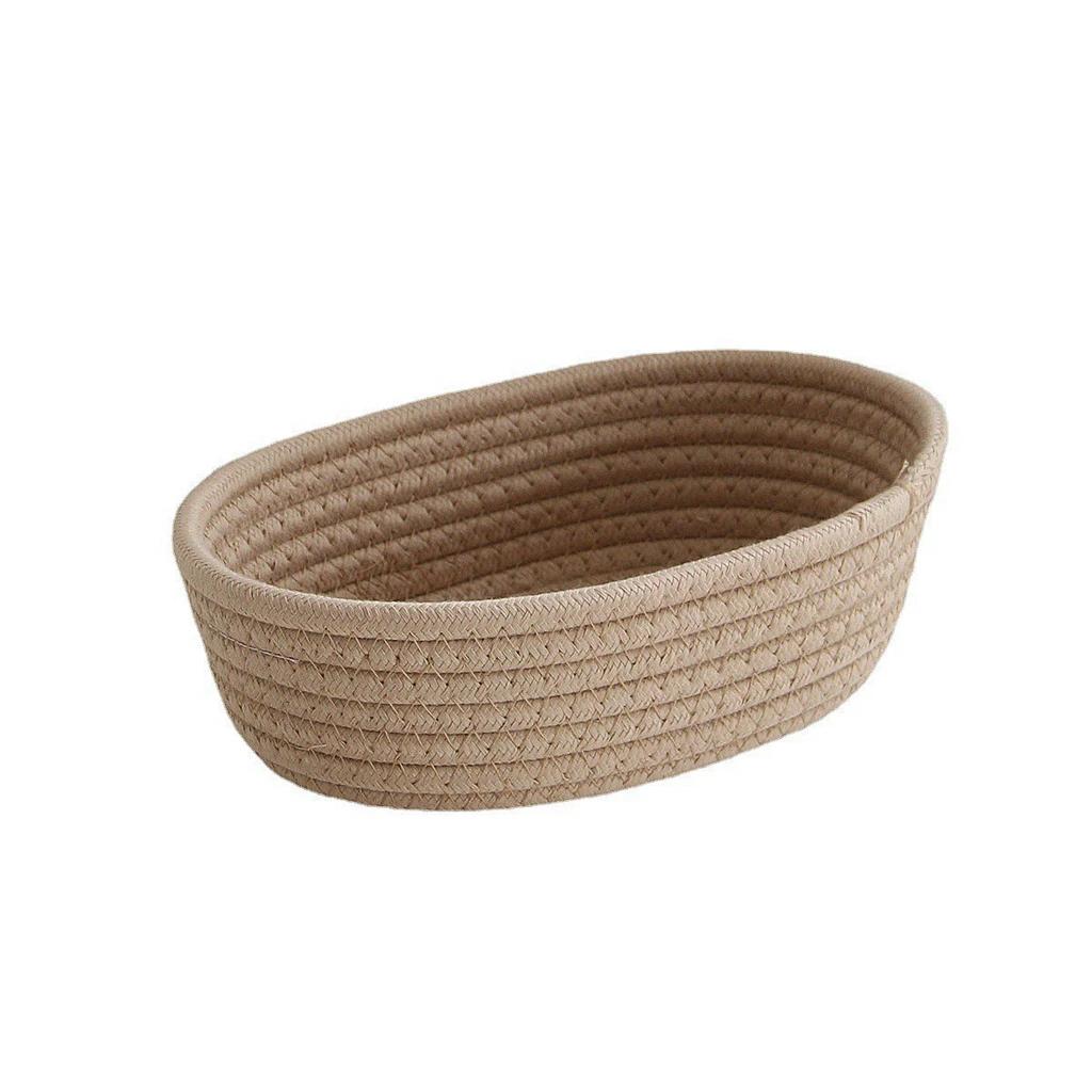 Nordic Cotton Rope Storage Baskets Woven Desktop Sundries Kids Toys Organizer Box Baby Dirty Clothes Laundry Basket Hamper