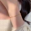 18k Gold Plated S925 Sterling Silver Heart Bracelet - Hollow, Exquisite, Versatile, Light Luxury Style.