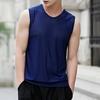 Übergroße, atmungsaktive, ärmellose Tanktops, Sommer, schnell trocknend, für Sport, Fitness, Herren, Weste, reine Farbe, Unterhemden