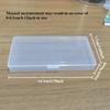 Clear Plastic Storage Box-Portable Organizer for Beads,Stationery Stickers Crafts &Small Hardware| Ideal for Christmas&Halloween