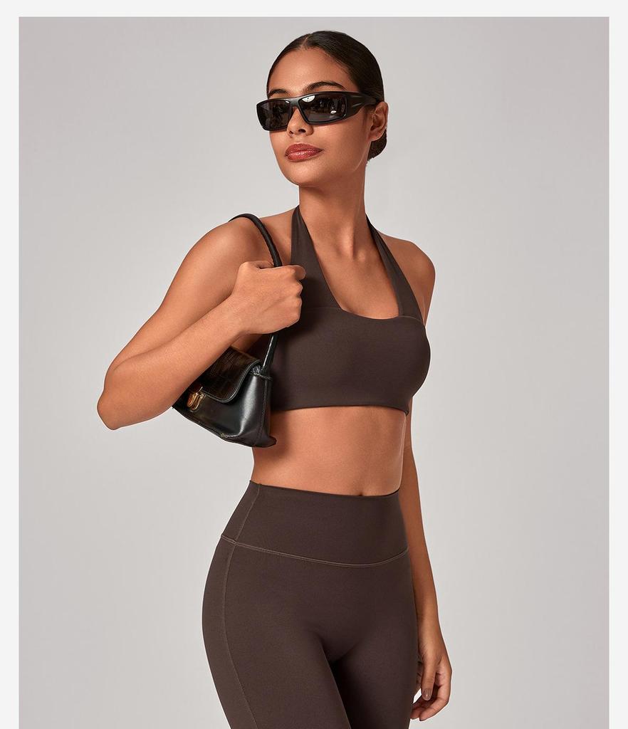 Cross-Border Sports Breathable Yoga Bra - Hanging Neck, Beautiful Back, Outdoor Running & Fitness Top