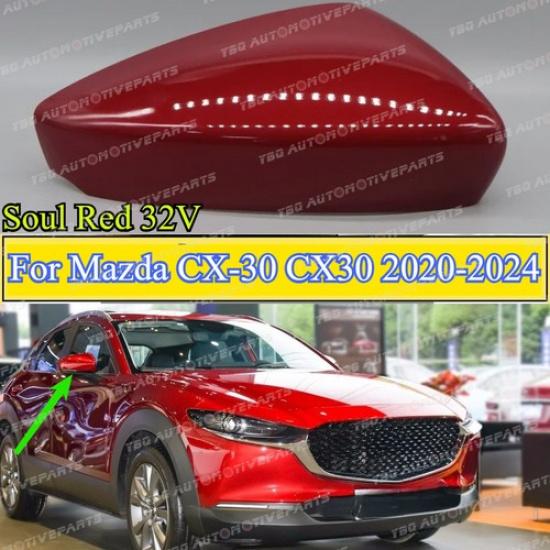 Soul Red Right Door Rearview Side Mirror Cover For Mazda CX-30 CX30 -2024