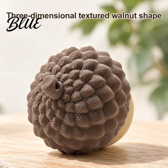 Interactive Keychain for Calm Acorn Fidget Clicker Keychain 3D Printed Clickable Sensory Handheld Focus Tool Office Toy Stress Relief Desk