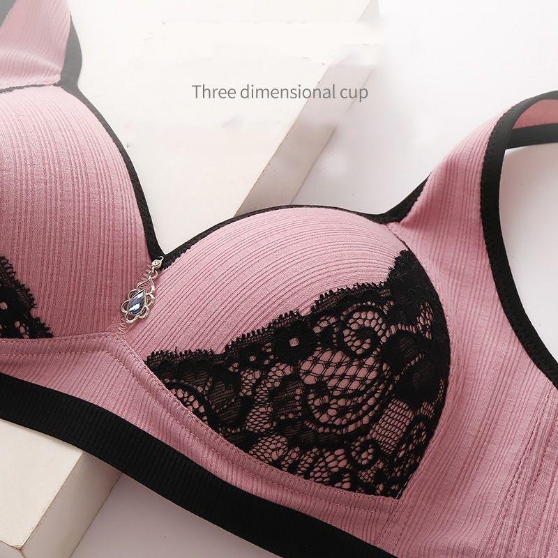 Tank Top Large Bra No Steel Rim Sexy Lace Wrap Bra Adjustable Women's Breathable Bralette