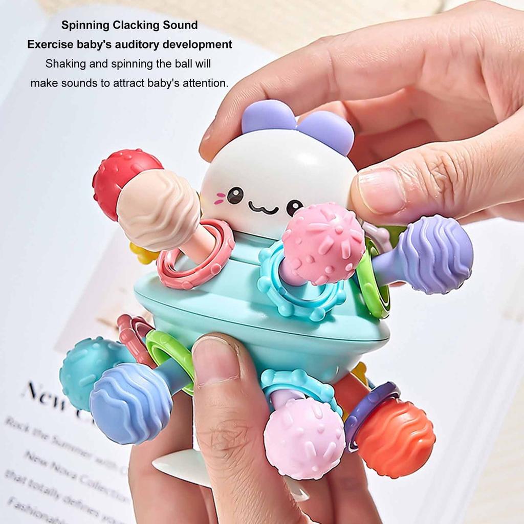 Jormftte Baby Sensory Toy, Silicone Teething Ball, Tactile Training Toy, 156g, Safe & Non-Toxic