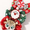 4pcs Christmas Hair Bow Clips for Baby Girls DIY Glitter X'mas Santa Elk Bowknot Hairpin Cute Kid Headwear Hair Accessories