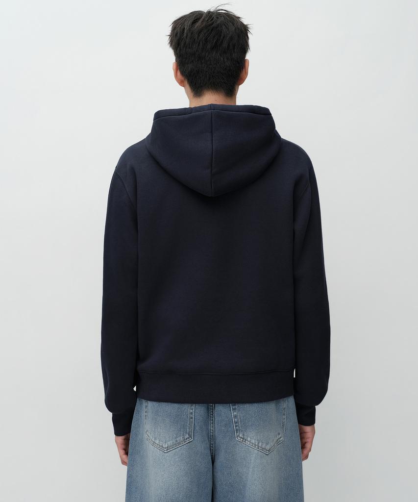 Musinsa Standard Brushed Hooded Sweatshirt [Navy]