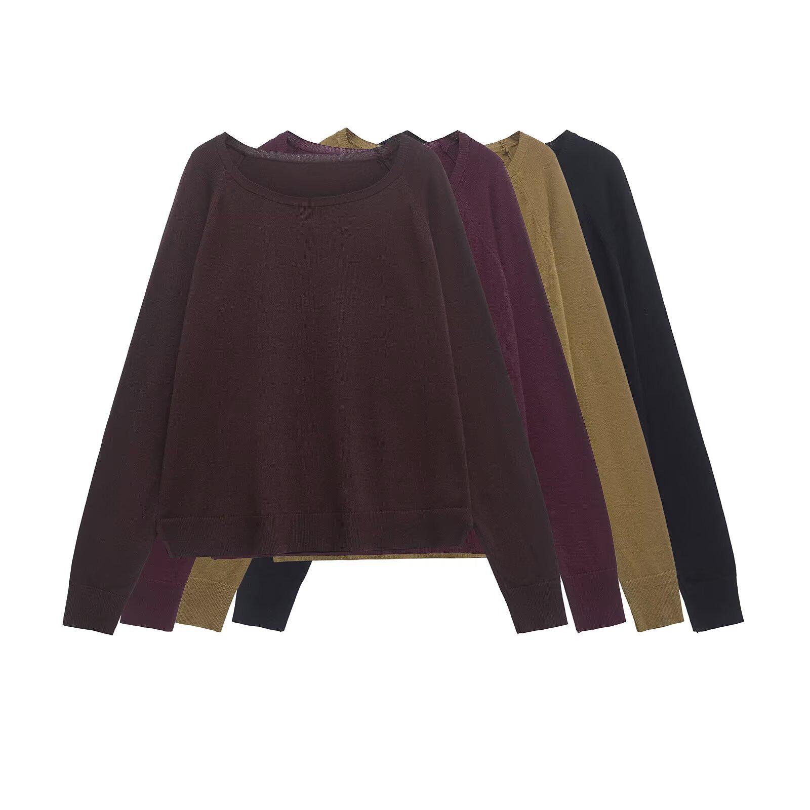 

Spring 2025 Women s Fine-Knit Basic Sweater M