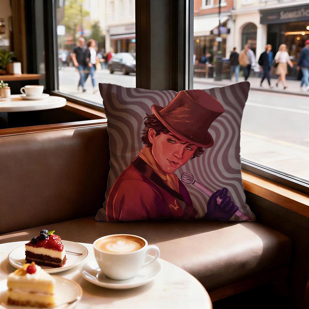 Movie Wonka Cushion Cover Decorative Cushions Covers Cover Sofa x Pillow Piece x x Pillowcase