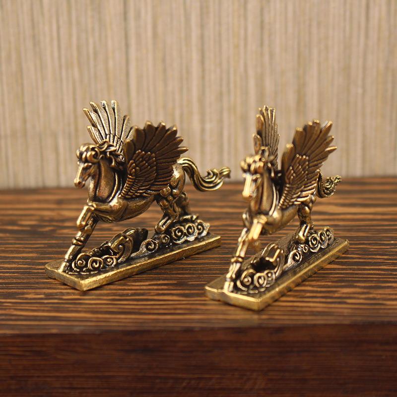 2026 Chinese Zodiac Horse Statue Bronze Horse Living Room Tea Table Sculpture Home Decorations Desktop Decoration  Metal Craft