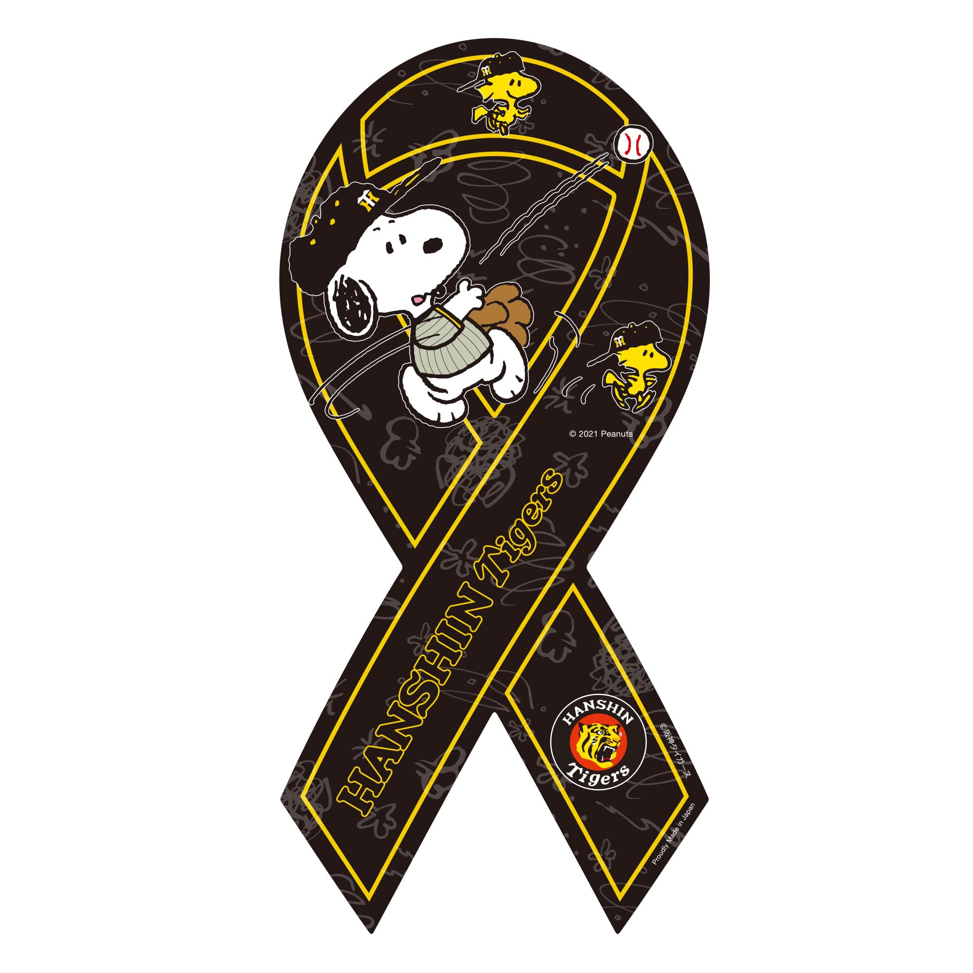 

Ribbon Magnet Snoopy Fine Play 2 Hanshin Tigers