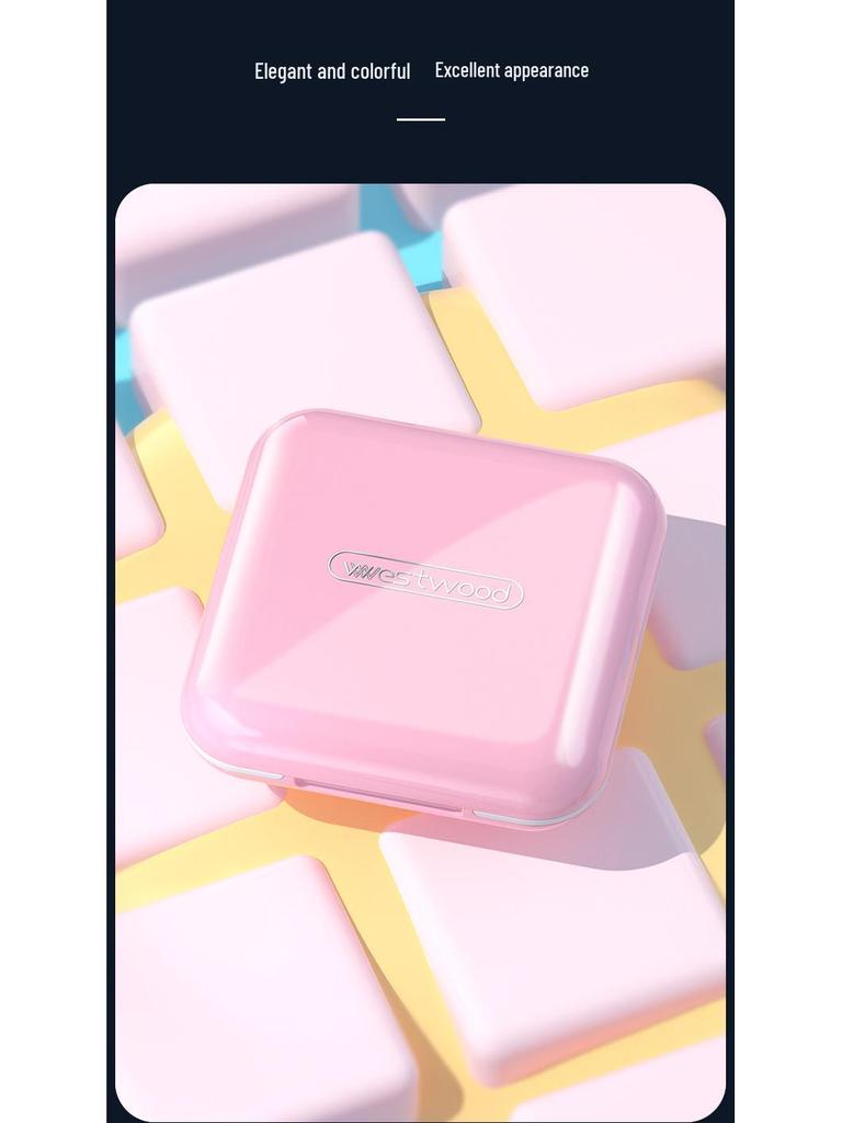 Compact 4-Compartment Japan Pill Box: Portable, Sealed, 7-Day Organizer