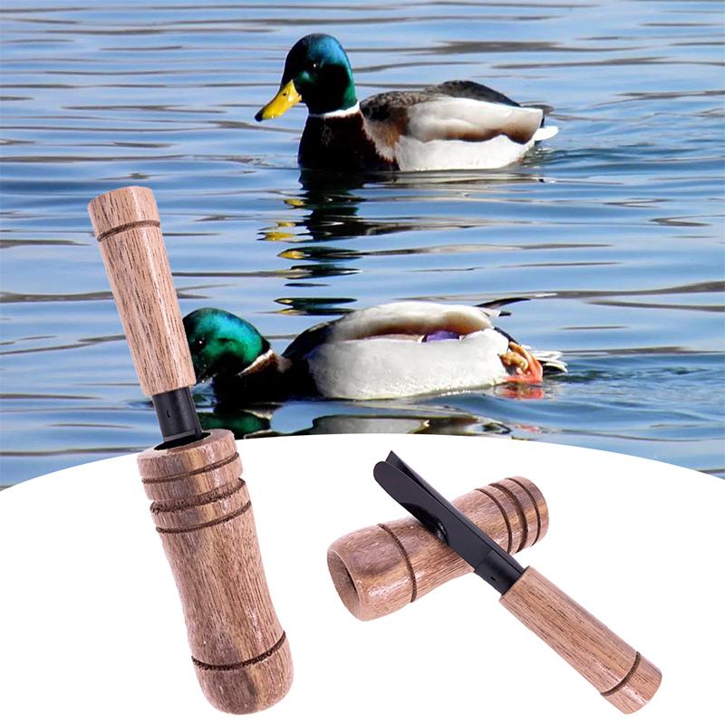 Outdoor Duck Call Whistle Hunting Wooden Realistic Sound Turkey Locator Crow Bird Animal Caller Whistle Duck Hunting Tool