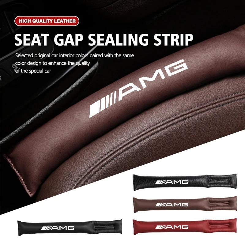 2Pcs Car Seat Gap Filling Plug Cushion Side Seam Leak Proof Strip For Mercedes Benz AMG A B C E G C260 E300L A200L GLC300 CLA