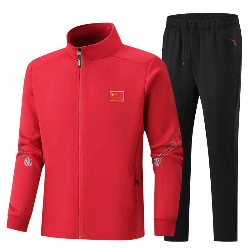 Unisex Autumn Sportswear Set for Students and Coaches: Martial Arts Uniform and Casual Wear.