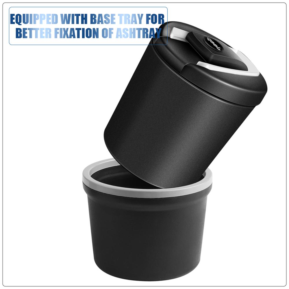 Portable LED Light Car Ashtray Detachable Cigarette Ash Cup For Jeep Grand Cherokee Wrangler JK Gladiator Compass Renegade Recon AMR1