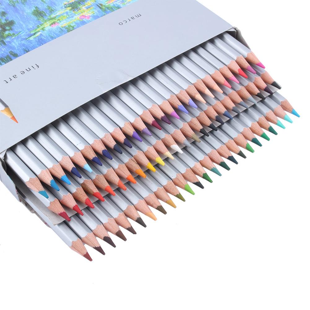 72 Color Professional Oil Base Pencils Set NOn toxic Art Drawing Sketch