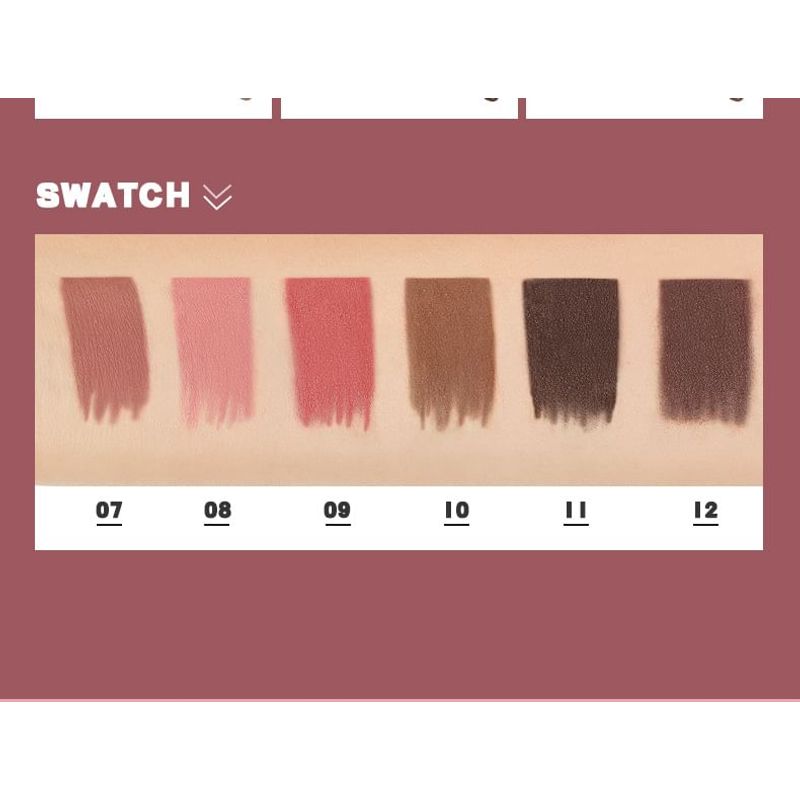 Pudaier - Matte Lippie Pencil - 12 Colors