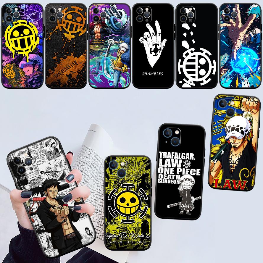 One Piece Law New High-End Shell Phone Case for iPhone 16 15 14 13 12 Pro Max Plus Mini