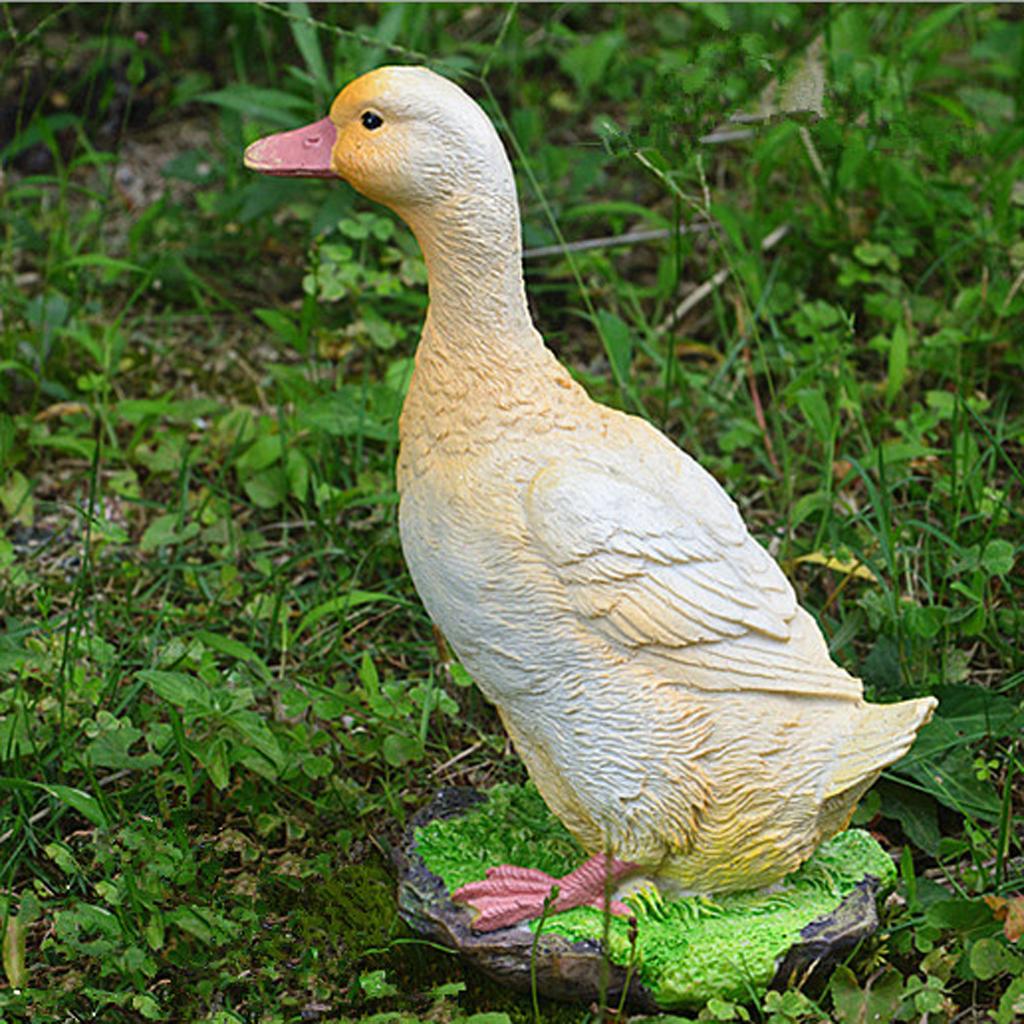 1 Stück Realistische Entenstatue Skulpturen Außen Dekorationen für Gartenteich