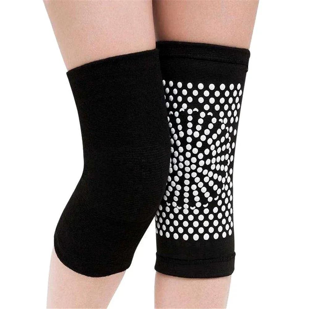 New 1 Pair Arthritis Joint Injury Knee Pads Sports High Compression Padded Knee Support Sleeve Brace Mugwort Support Knee Pad