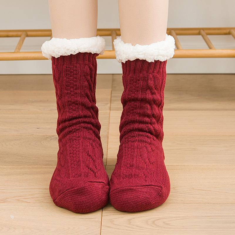 Socks Floor Socks Indoor Socks Home Socks Slipper Socks Fleece Lined Thickened Autumn Winter Snow Socks