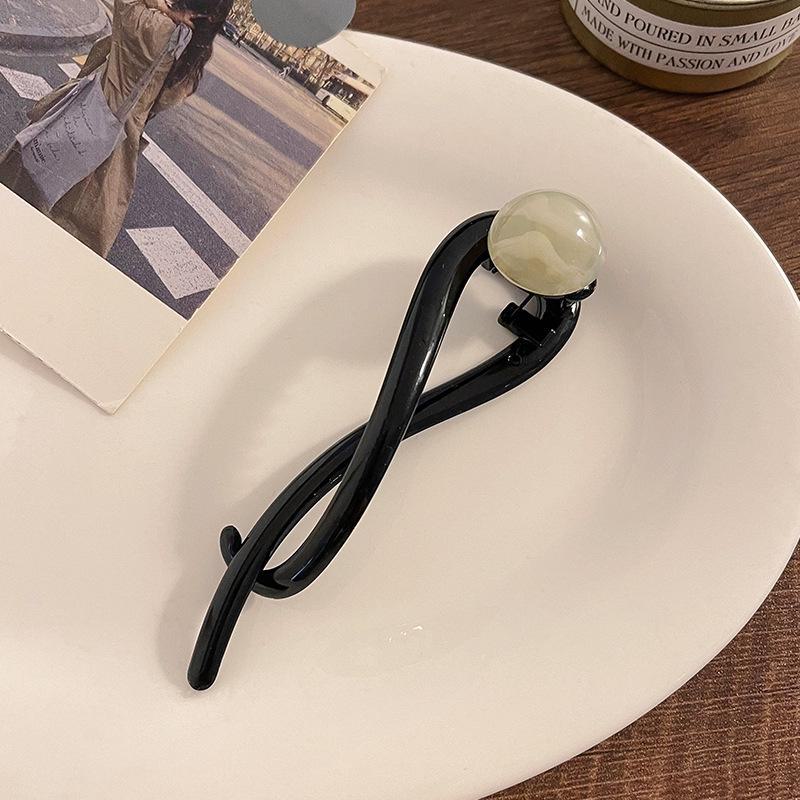 2024 Elegant Korean-Style Hairpin: Large Twist Duckbill Clip for Half-Tied Updos