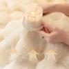 2024 New Cream Tuscan Rabbit Thickened Plush Pillow Throw Sofa Bedroom Tatami Backrest Cushion Non-slip Seat Mat