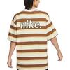 Nike Sportswear Logo Print Embroidered Striped Pattern Crew Neck Pullover Short Sleeve Drop Shoulder T-Shirt Men T-Shirts HJ6781-281