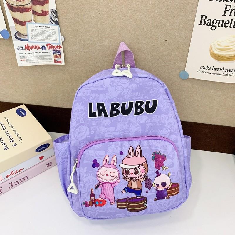 Stylish And Colorful Labubu Kids Backpack For School Featuring Fun Anime Patterns