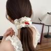 1pc weet Embroidered Cherry Four-Layer Lace large intestine hair ring Elegant Headband Scarf Hairpin, Bun Hairpin Flower Hairpin
