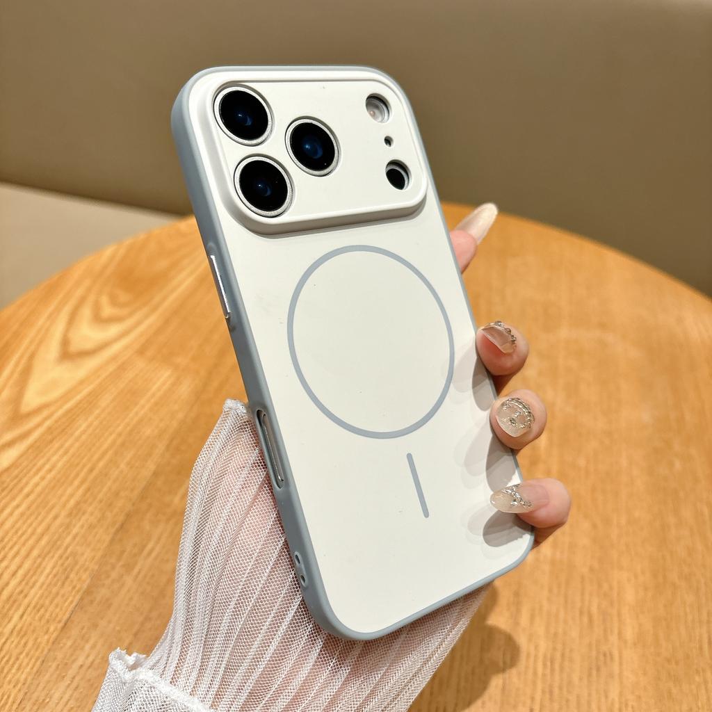 For Magsafe Magnetic Wireless Charging Case For iPhone 17 Air 11 12 13 14 15 16 Pro Max Plus Matte Soft Silicone Shockpoof Cover