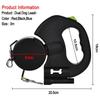 3m Retractable Double Dog Leash With Led Lights, 360° Tangle-free Swivel &amp; Reflective Lead For Small Medium Pets Night Walking