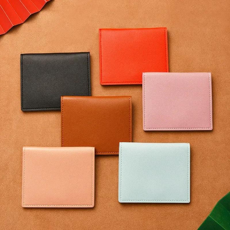 Ultra-thin Small Bank Card Multi Slot Card Holder Wallet for Women and Men Solid Leather Credit Card Bag Male CardHolder