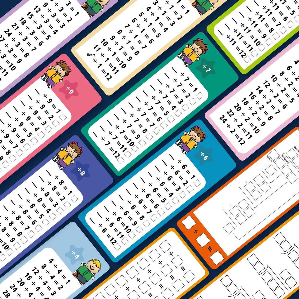 Erasable Math Flashcards: 15 Reusable Learning Aids for Children