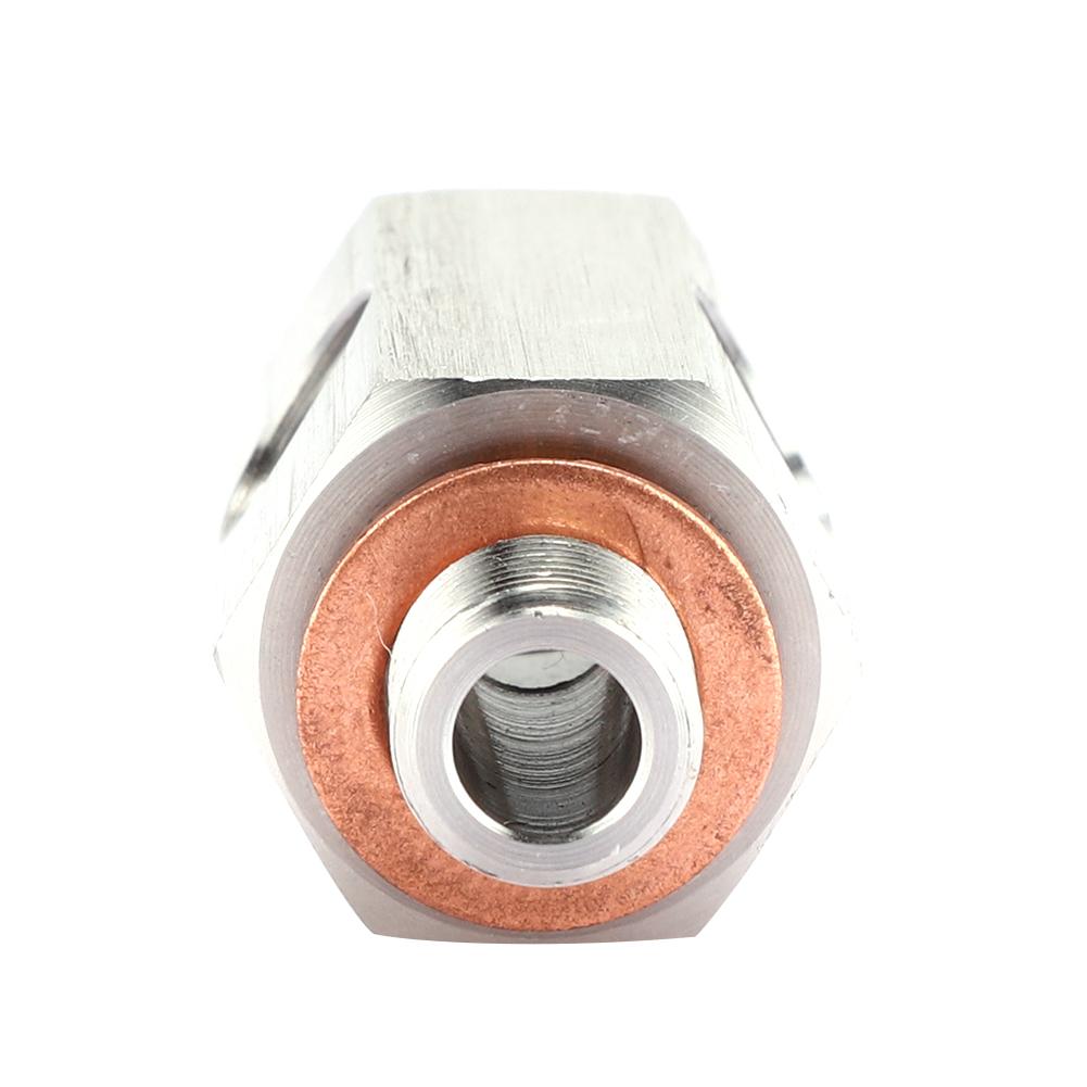 1 8in NPT Oil Pressure Sensor Tee To M10 10x1.0 Male Adapter Turbo Supply Feed Line Gauge