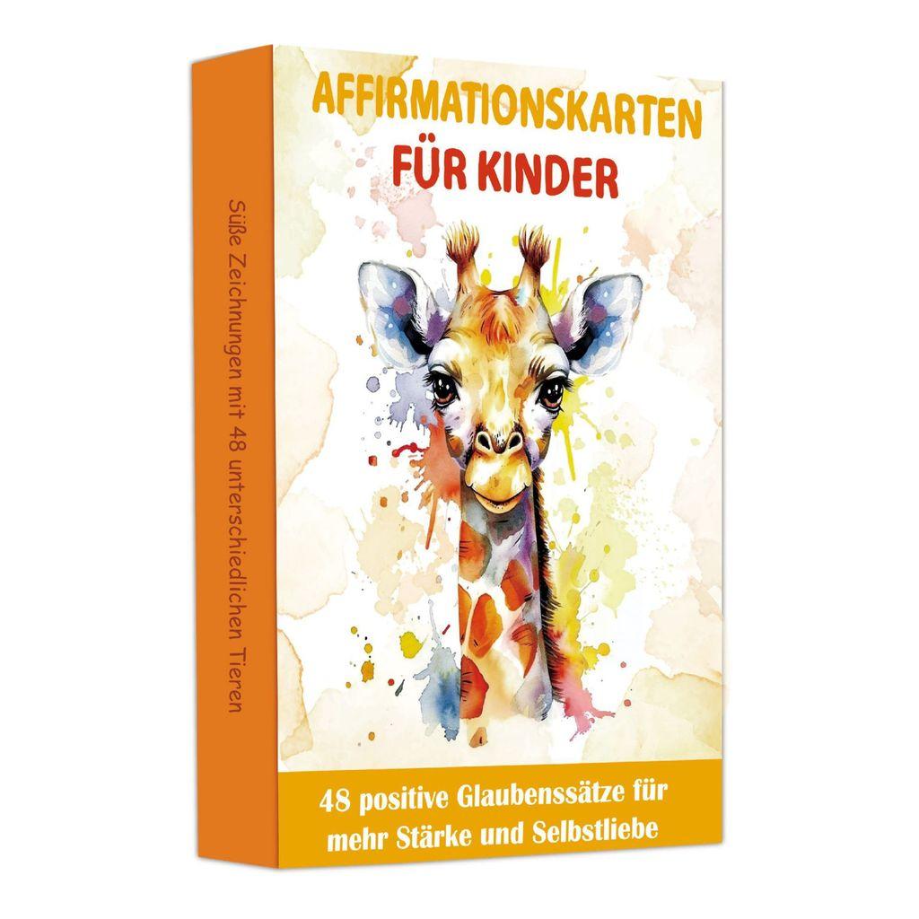 Kids Encouragement Cards Set With Colorful Watercolor Animals For Emotional Development And Focus