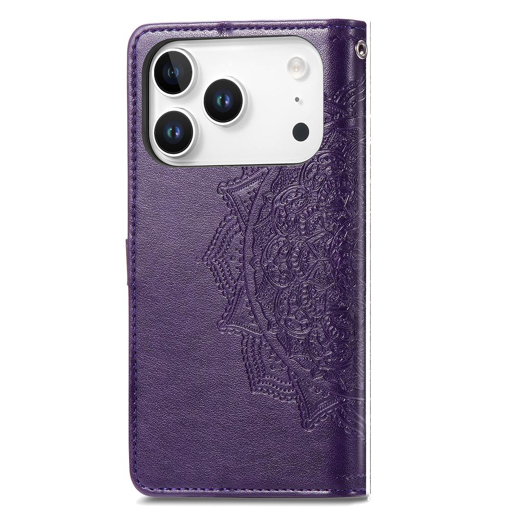 For iPhone 17 Pro Max Case Wallet Mandala Flower Leather Phone Cover Stand View