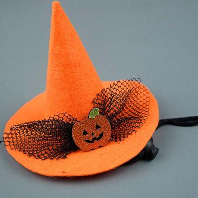 Halloween Hunde Hexenhut Lustiges Hexenkostüm Party Kopfschmuck Haustier Feiertag Cosplay Kopfbedeckung Halloween Kostümparty Kostüm