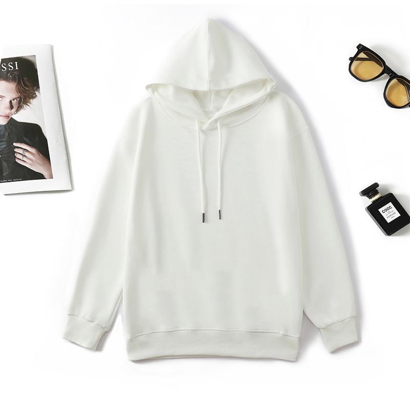 Unisex Hooded Long Sleeve Sweatshirt: Autumn/Winter Casual Round Neck, Japanese/Korean Style, Loose Fit for Couples.