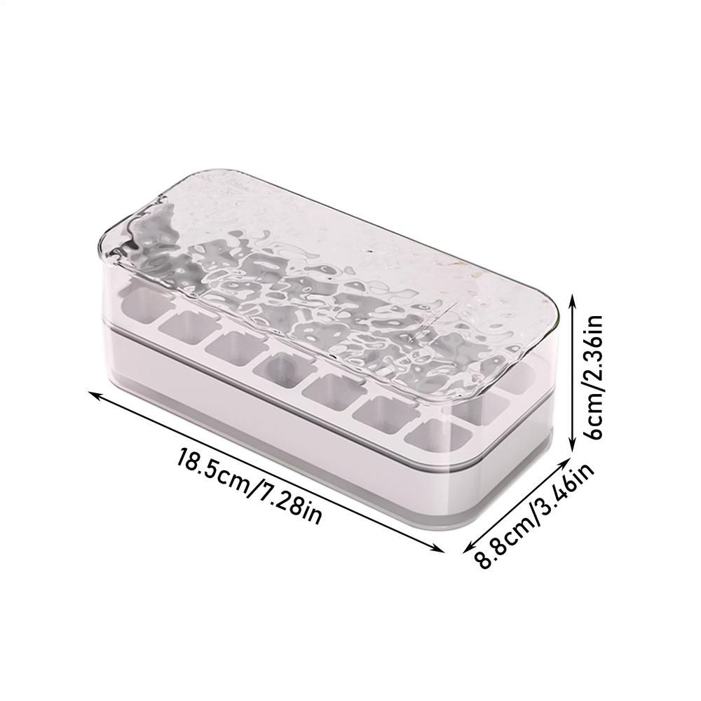 

Формы для льда нажимного типа с крышками, контейнер для льда, ложка, формы для замораживания блоков, кухонный гаджет для виски, охлажденных напитков белый