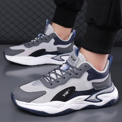 Autumn Spring Running Men Loafer Shoes Blue Tennis Sports Lightweight Rebound Breathable Odorous Durable Sports Shoes